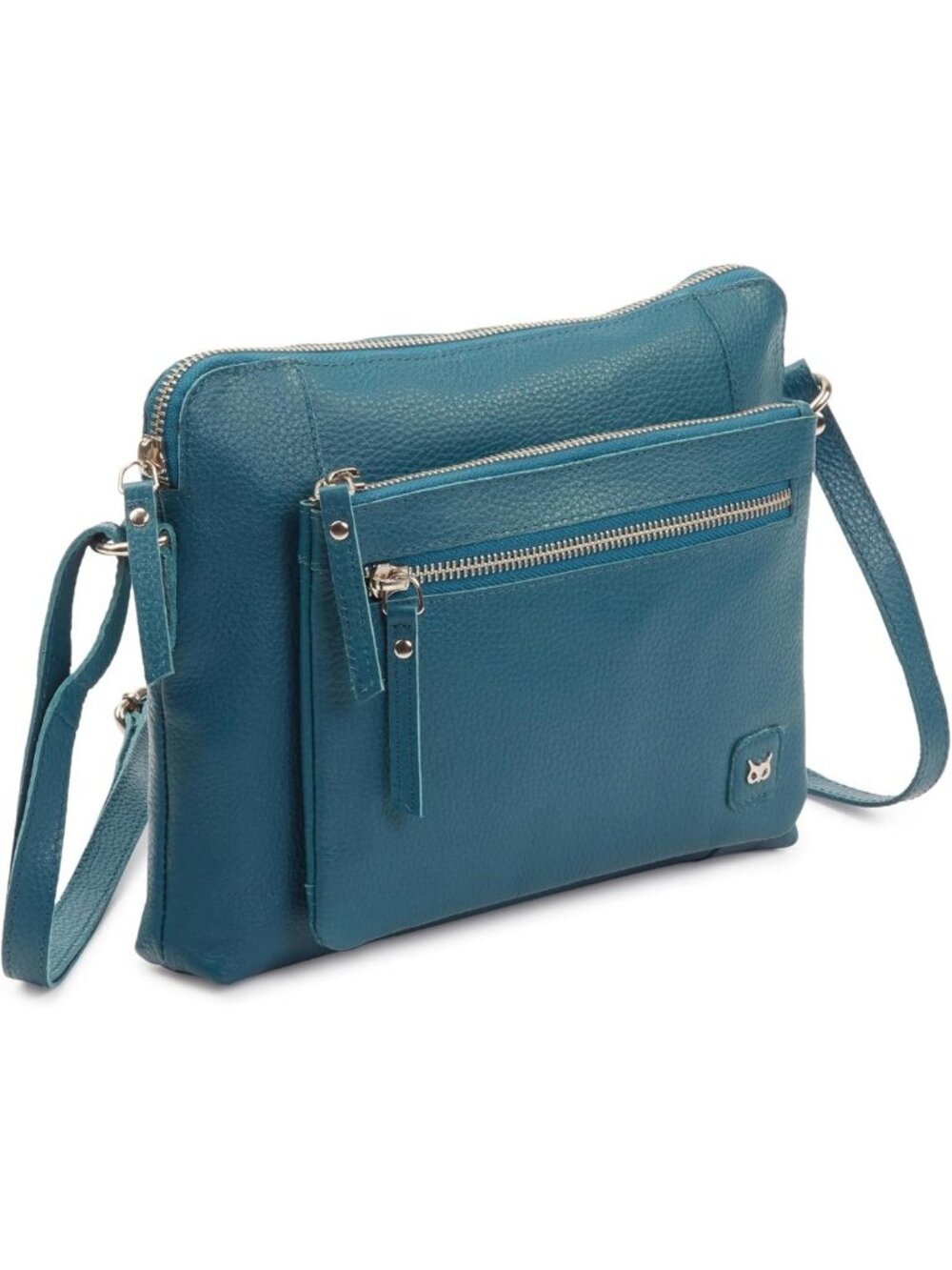 Soft Genuine Leather Crossbody Bag for Women - Small Adjustable Sling Purse in